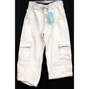 2008 Gymboree Global Surf Cargo Pants Light Khaki Casual sz 7 Boys Beach Roll up
